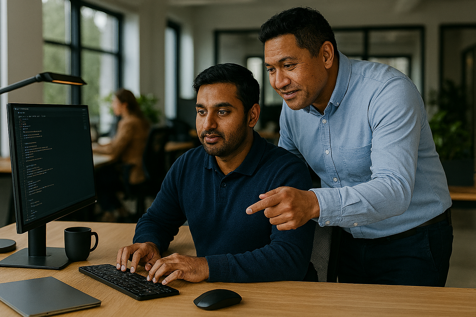 Indian and Maori - IT support